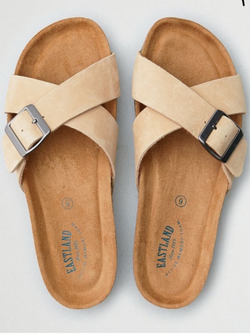 Eastland Kelly criss cross sandal slides size 9